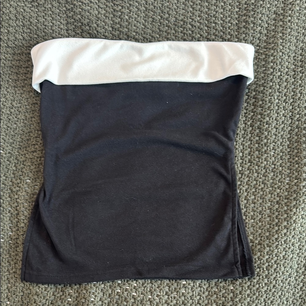 SHEIN Black and White tube top